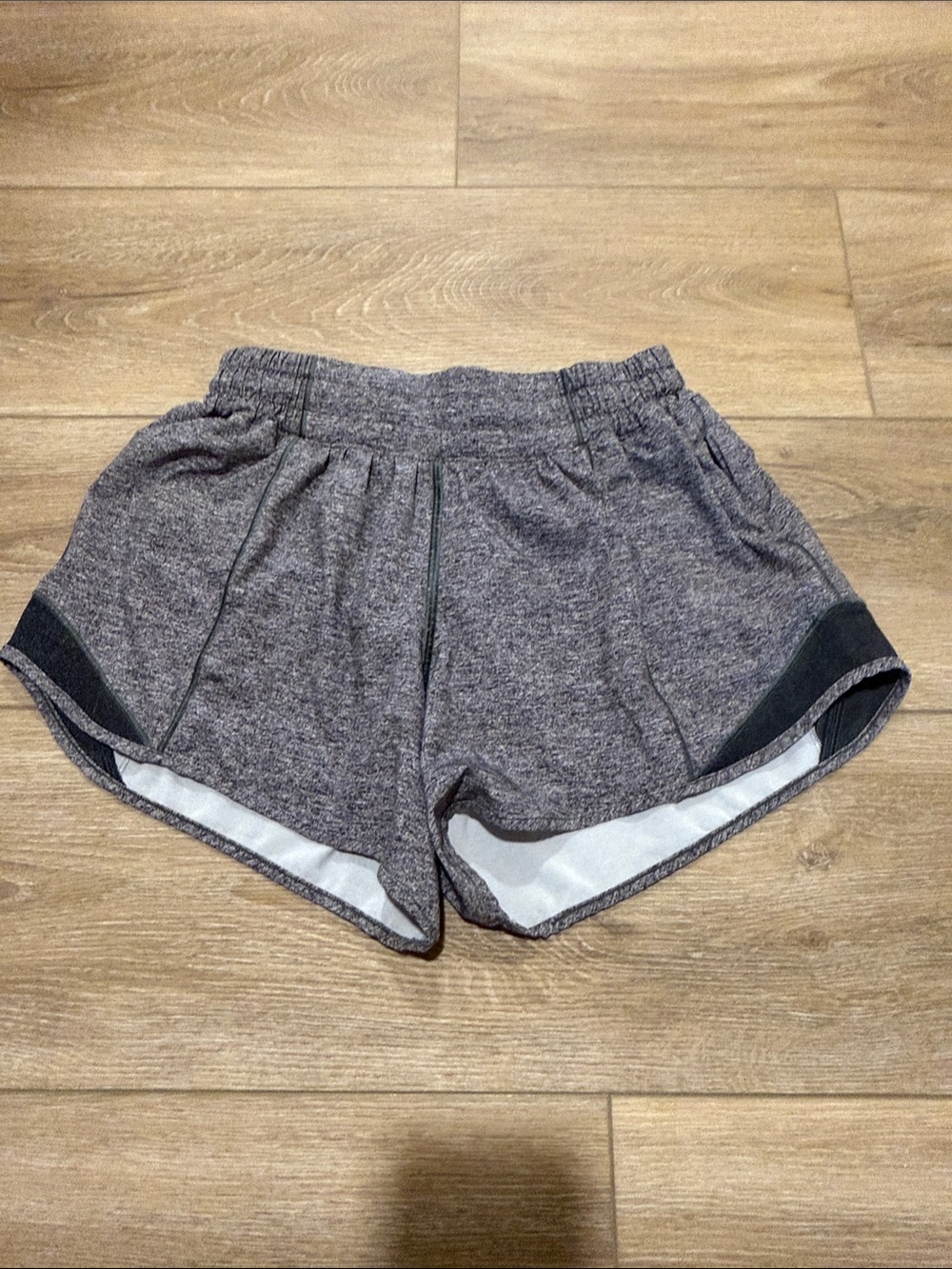 lululemon athletica Heather Gray Running Shorts